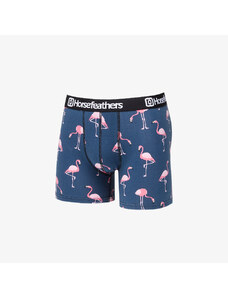 Boxerky Horsefeathers Sidney Boxer Shorts Blue/ Flamingos Print