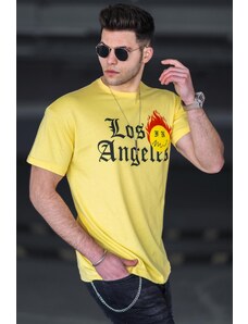 Madmext Men's Yellow T-Shirt 4991