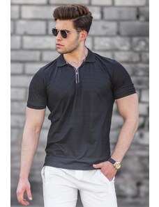 Madmext Black Polo Neck Men's Knitwear T-Shirt 5117