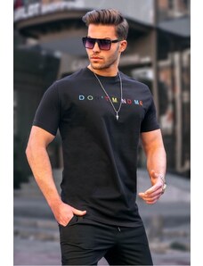 Madmext Men's Black T-Shirt 5363