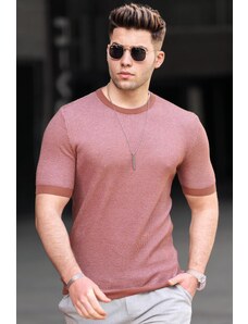 Madmext Men's Brown Knitwear T-Shirt 5076