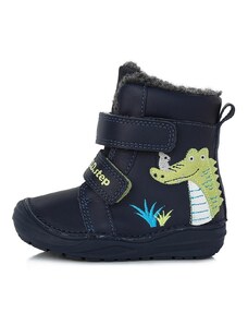 Chlapecká zimní kožená obuv D.D.step W071-318 s krokodýlem