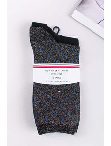 Tommy Hilfiger Dámské černé ponožky Sock Dot - dvojbalení