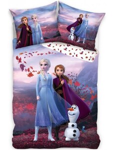 Carbotex Ložní povlečení Ledové království - Frozen - motiv Čarovné dobrodružství - 100% bavlna - 70 x 90 cm + 140 x 200 cm
