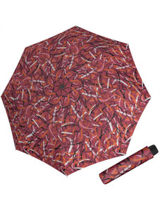Derby Hit Mini Moving Lines Red - dámský skládací deštník