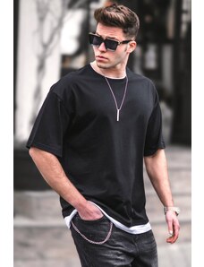 Madmext Men's Oversize Black T-Shirt 4978