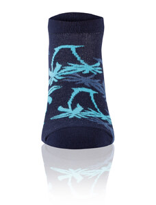 Italian Fashion Kotníkové ponožky PALEROS - tmavě modrá/tyrkysová