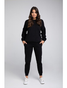 Italian Fashion Parma dámská souprava dlouhý rukáv, dlouhé kalhoty - černá