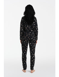 Italian Fashion Dámské pyžamo Laponia, dlouhý rukáv, dlouhé nohavice - potisk