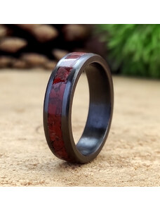 Woodlife Keramický prsten s jaspisem