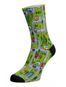 MAPA MĚSTA KID dětské potištěné veselé ponožky Walkee 31-35