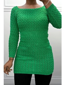 GL_SK Zelené dámský dlouhý svetr
