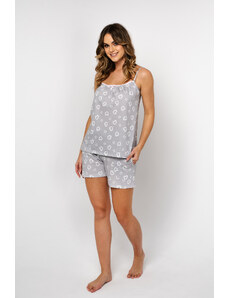 Italian Fashion Dámské pyžamo Maribell s úzkými ramínky, krátké kalhoty - potisk
