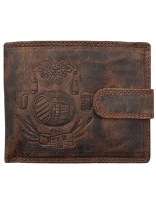 Fansport Kožená peněženka Pivo, s přezkou