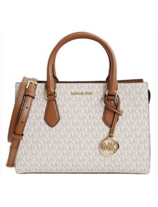 Michael Kors kabelka Sheila medium logo vanilla acorn