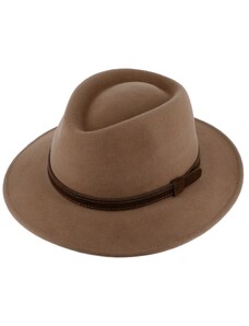 Kašmírový béžový cestovní klobouk Fiebig