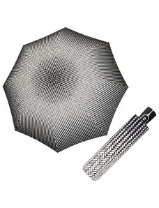 Doppler Magic Fiber BLACK & WHITE - dámský plně-automatický deštník celovzor