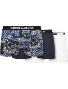 UC Men Organické boxerky 3-balení šátek námořnická+námořnická+bílá