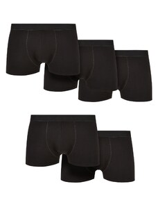 UC Men Pevné boxerky z organické bavlny 5-balení černé+černé+černé+černé+černé