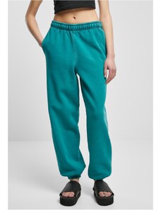 UC Ladies Dámské teplákové kalhotky s vysokým pasem s vysokým pasem, vodou zelené