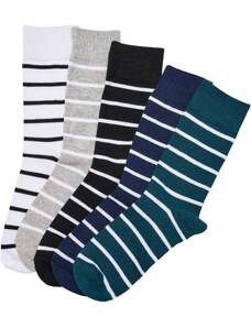 Urban Classics Accessoires Ponožky s malými proužky 5-balení zimní barvy