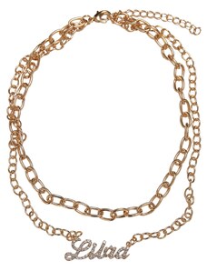 Urban Classics Accessoires Diamond Zodiac Golden Necklace libra