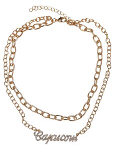 Urban Classics Accessoires Diamond Zodiac náhrdelník - zlaté barvy