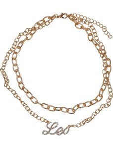 Urban Classics Accessoires Diamond Zodiac Leo náhrdelník - zlaté barvy