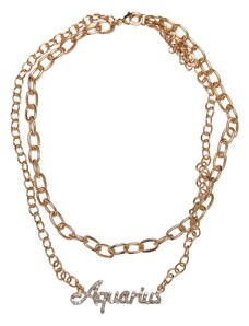 Urban Classics Accessoires Diamond Zodiac náhrdelník - zlaté barvy