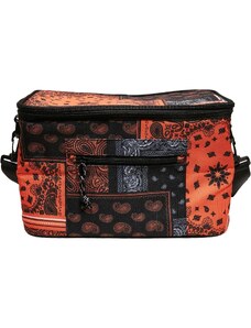 Urban Classics Accessoires Chladicí taška Bandana Patchwork Print Black/oranžová