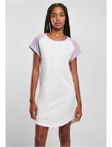 UC Ladies Dámské tričko s kontrastním raglánem bílá/lila