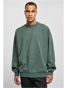 UC Men Heavy Terry Garment Dye Crew bottlegreen