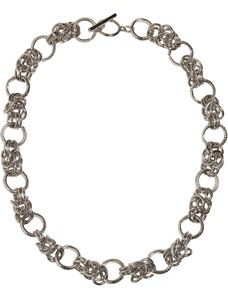 Urban Classics Accessoires Stříbrný multiring náhrdelník