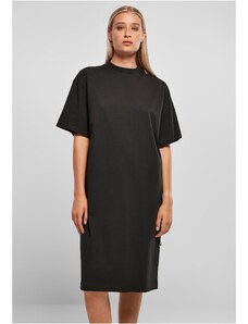 UC Ladies Dámské organické dlouhé oversized triko šaty černé