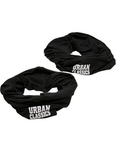 Urban Classics Accessoires Logo Tube Scarf 2-Pack černá