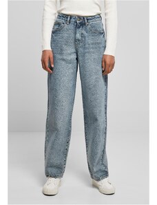 UC Ladies Dámské džínové kalhoty s vysokým pasem 90´S Wide Leg Denim - světle modré