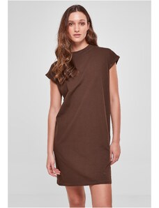UC Ladies Dámské želvové šaty s prodlouženým ramenem hnědé