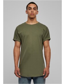 UC Men Olivové tričko s dlouhým tvarem
