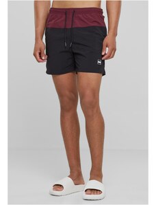 UC Men Block Swim Shorts třešňové/černé