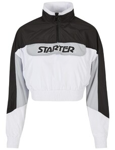 Starter Black Label Dámská bunda Starter Colorblock Pull Over Jacket černo/bílá