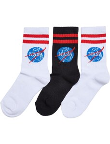 MT Accessoires Ponožky NASA Insignia Kids 3-Pack bílá/černá
