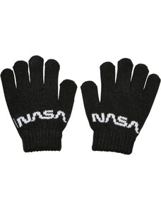 MT Accessoires Dětská pletená rukavice NASA černá