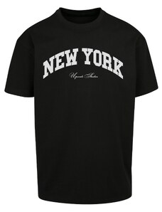 MT Upscale Oversize tričko New York College černé