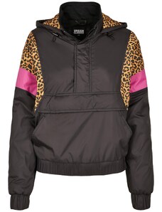 UC Ladies Dámská bunda AOP Mixed Pull Over Black/leo