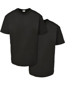 UC Men Organické základní tričko 2-balení černá+černá