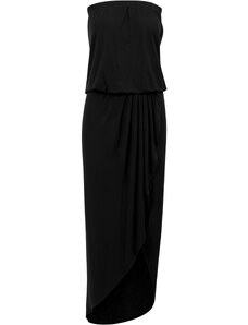 UC Ladies Dámské viskózové šaty Bandeau černé