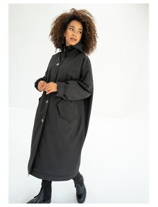 Nelove Černý nepromokavý plášť MOSQUITO s kapucí