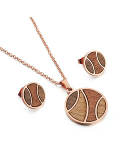 Woodfi Dřevěný set Earth Rose gold