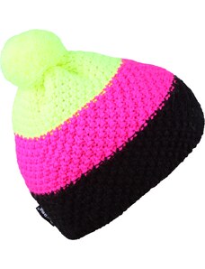 Unisex zimní čepice Sherpa GEMMA žlutá/růžová/černá