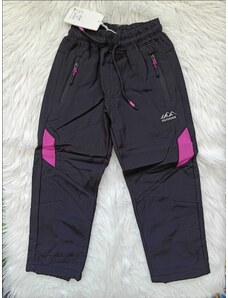 Dívčí zateplené softshellové kalhoty SEZON SF-2061, barva černá, vel. 116-146